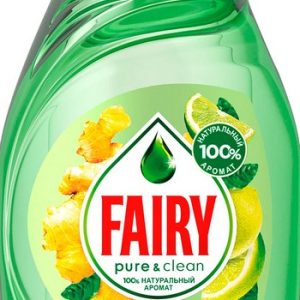 Средство д/мытья посуды Fairy Pure & Clean бергамот-имбирь 450мл