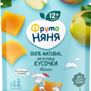 Фруктовые кусочки ФрутоНяня яблоко 12+ м/у 53г