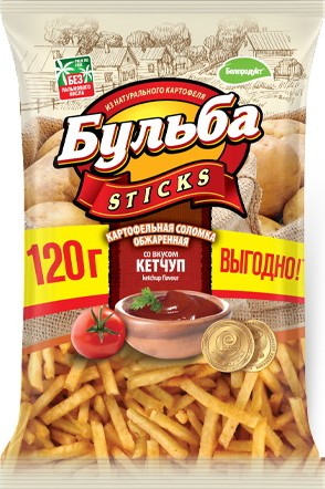 Соломка картофельная Белпродукт Бульба кетчуп м/у 120г