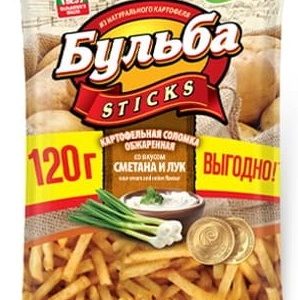 Соломка картофельная Белпродукт Бульба сметана-лук м/у 120г