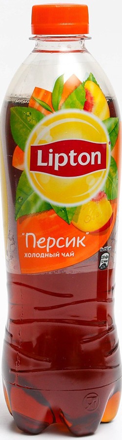 Чай холодный Липтон черный персик пэт 0,5л