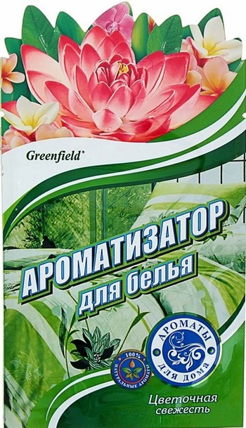 Ароматизатор д/белья Greenfield цветочная свежесть саше 15г