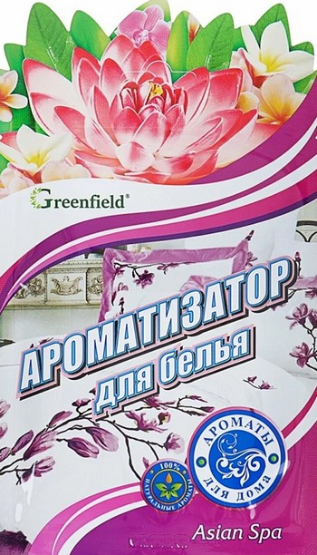 Ароматизатор д/белья Greenfield Asian spa сашет 15г