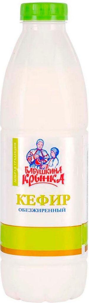 Кефир Бабушкина крынка обезжиренный бут 0,9л без змж