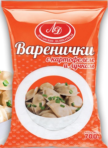 Вареники ЛугМК картофель-лучок с/м м/у 700г