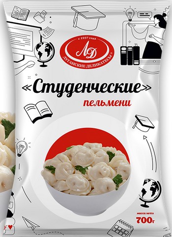Пельмени ЛугМК Студенческие с/м м/у 700г