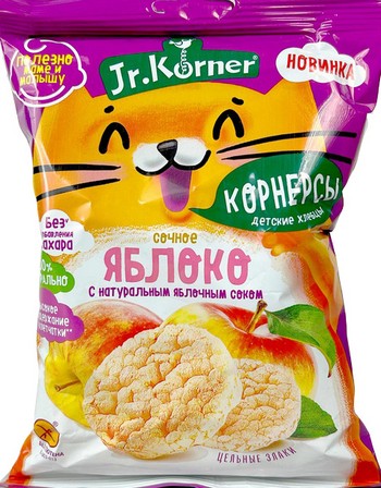 Корнерсы Dr.Korner Рисовые с яблочным соком мини б/сахара м/у 30г