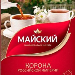 Чай Майский Корона Российской Империи черный 100*2г