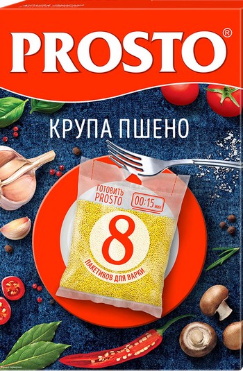 Крупа Prosto пшено к/у 8*62,5г