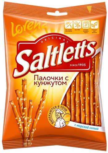 Палочки Saltletts с кунжутом 60г