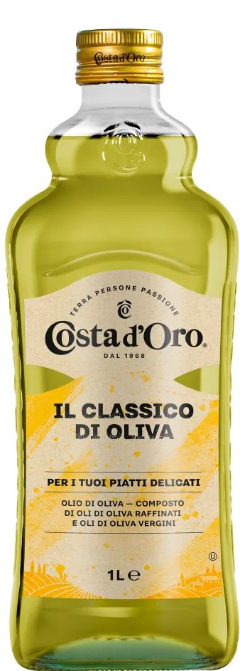 Масло оливковое Costa Doro раф+нераф ст/б 1л