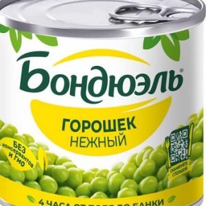 Горошек Bonduelle зеленый Нежный ж/б ключ 200г/212мл