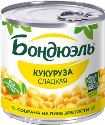 Кукуруза Bonduelle сладкая ж/б 170г