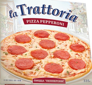 Пицца Ла Траттория пепперони с/м 335г