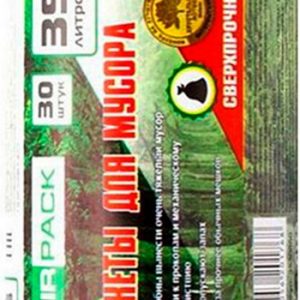 Пакеты д/мусора MirPack Extra 35л 30шт черные