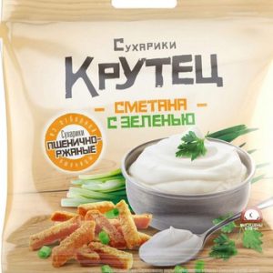 Сухарики Крутец сметана и зелень м/у 35г