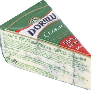 Сыр Алгой Dorblu с голубой плесенью 50% фас 100г без змж