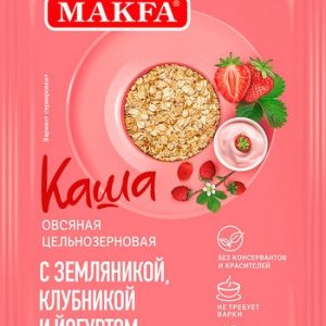 Каша Макфа овсяная земляника/клубника/йогурт 40г