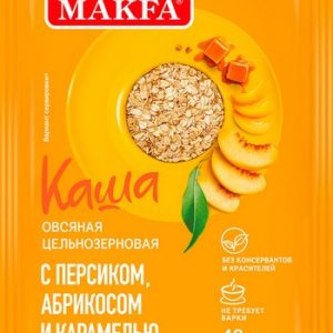 Каша Макфа овсяная персик/абрикос/карамель 40г