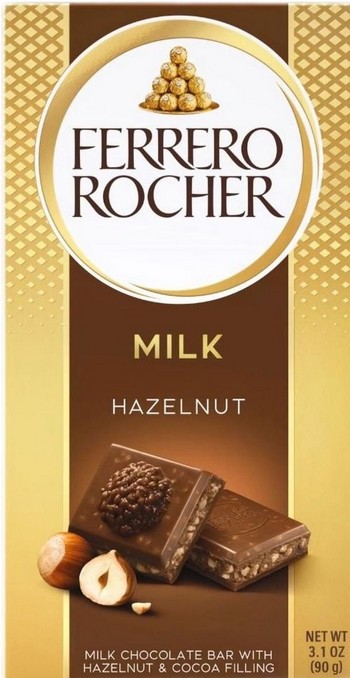 Шоколад Ferrero Rocher молочный 90г