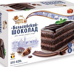Торт Черемушки Бельгийский шоколад к/у 420г