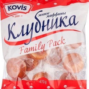 Маффин РКК Koвис клубника мини 470г