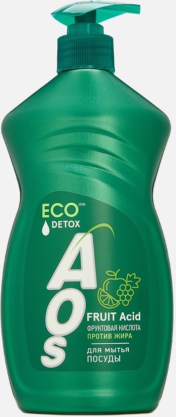 Средство д/мытья посуды AOS с фруктовыми кислотами 450г