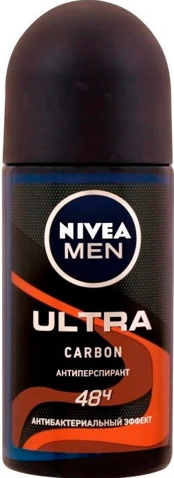 Дезодорант-ролик Nivea Men Ultra carbon 50мл