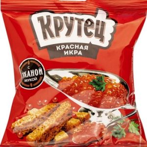 Сухарики Крутец красная икра м/у 80г