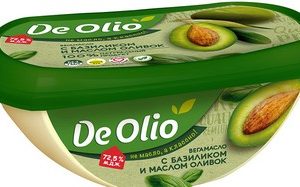 Масло-вега De Olio базилик-оливки 72,5% лоток 220г