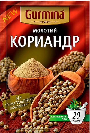 Кориандр Гурмина молотый м/у 20г