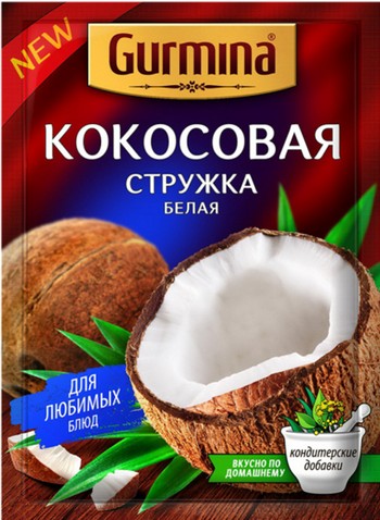Кокосовая стружка Гурмина белая м/у 30г
