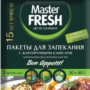 Пакеты д/запекания Master Fresh с жароп.клипсами 30*40см 5шт