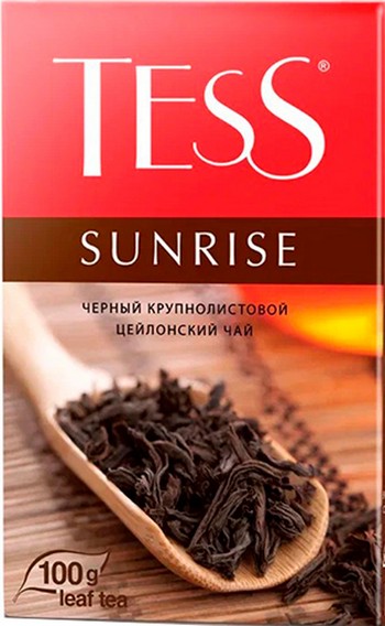 Чай Tess Sunrise черный цейлон кр лист 100г