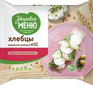 Хлебцы Здоровое Меню пшенично-ржаные №11 м/у 90г