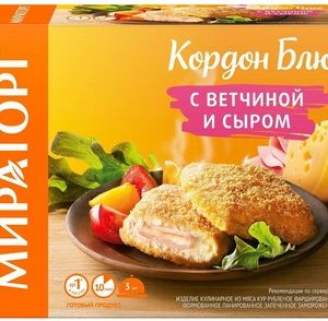 Кордон Блю Мираторг ветчина/сыр с/м к/у 405г