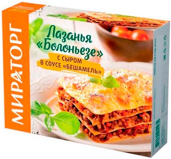 Лазанья Мираторг Болоньезе с/м к/у 350г