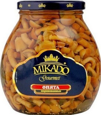 Грибы Mikado Опята марин твист 530г/580мл