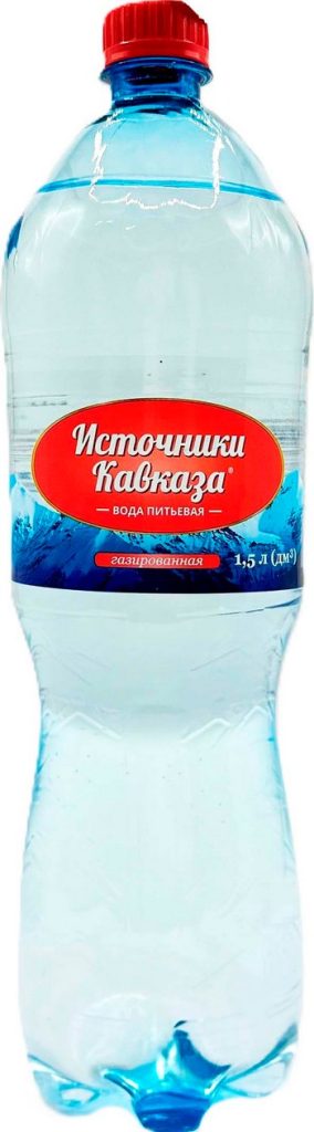 Вода Источники Кавказа газ пэт 1,5л