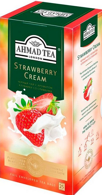 Чай Ахмад клубника со сливками ф/п 25*1,5г