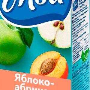 Нектар Мой яблоко абрикос с мякотью т/п 0,95л