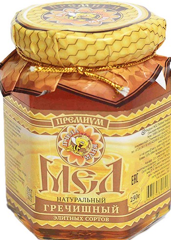 Мед Пчела Маня премиум натуральный гречишный ст/б 250г