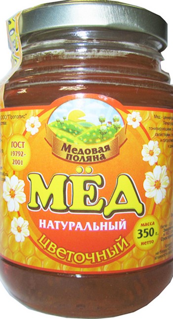 Мед Медовая деревня натуральный цветочный твист 350г