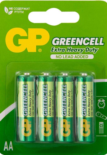 Батарейки Greencell GP 15G-2СR4 R06 блист 4шт