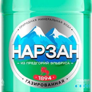 Вода Нарзан минерал лечебно-столовая природн газ пэт 1,0л