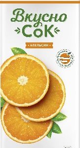 Напиток ВкусноСок сокосодержащий апельсин т/п 0,95л