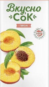 Напиток ВкусноСок сокосодержащий персик т/п 0,95л
