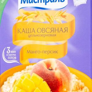 Каша Мистраль овсяная манго-персик к/у 6*40г