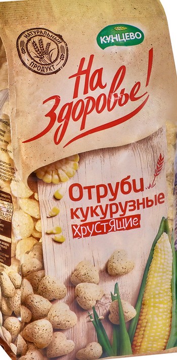 Отруби Кунцево На Здоровье! кукурузные хрустящие м/у 175г
