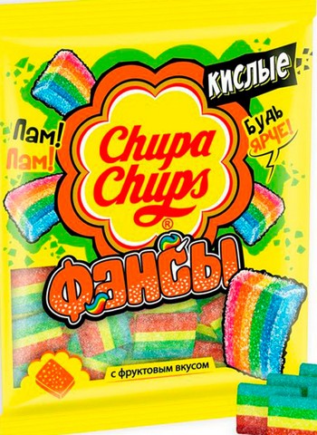 Мармелад Chupa Chups Кислые Фансы 70г